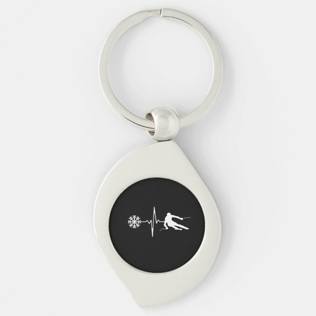 Skiing Keychain (Front)