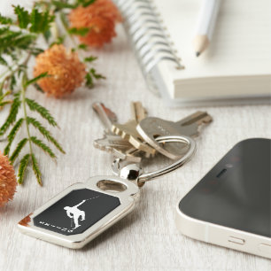 Skiing Keychain