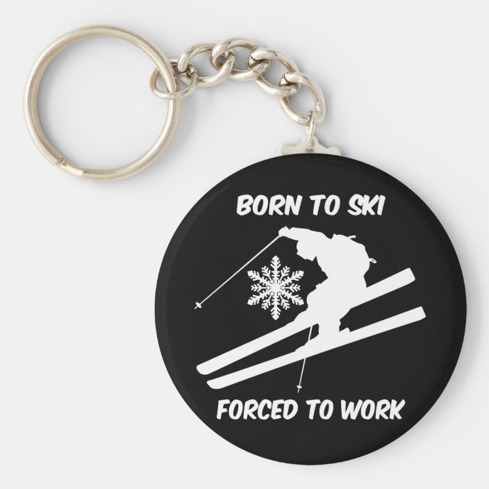 Skiing Keychain