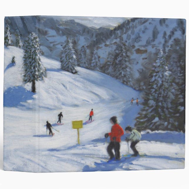 Skiing Kitzbhuel 2014 3 Ring Binder (Front/Spine)