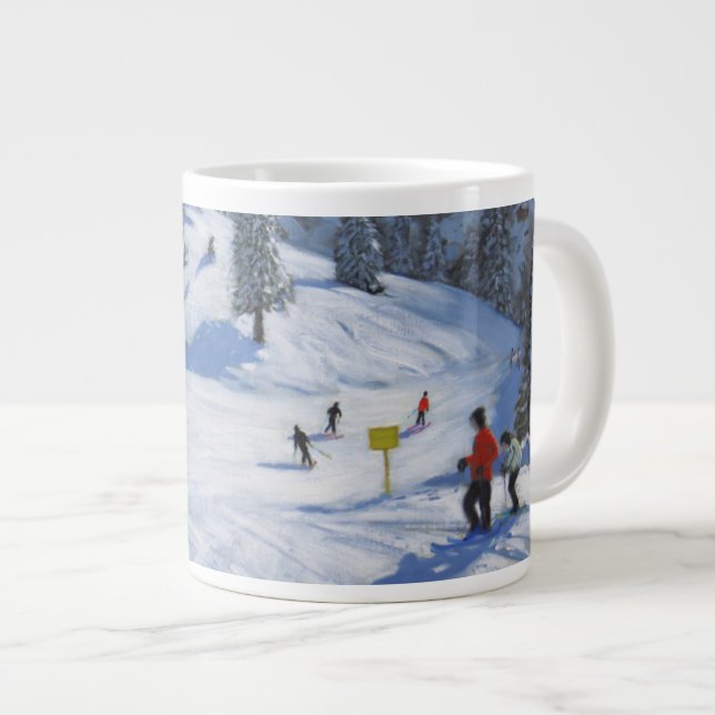 Skiing Kitzbhuel 2014 Giant Coffee Mug (Front Right)