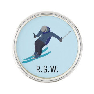 Skiing Lapel Pin