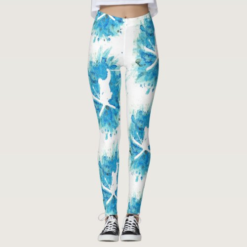 Skiing leggings