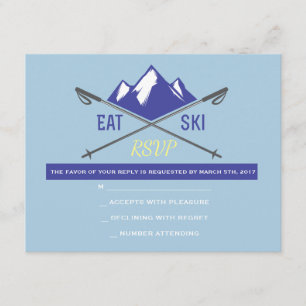 SKIING LIFT TICKET Bar Bat Mitzvah Invitation