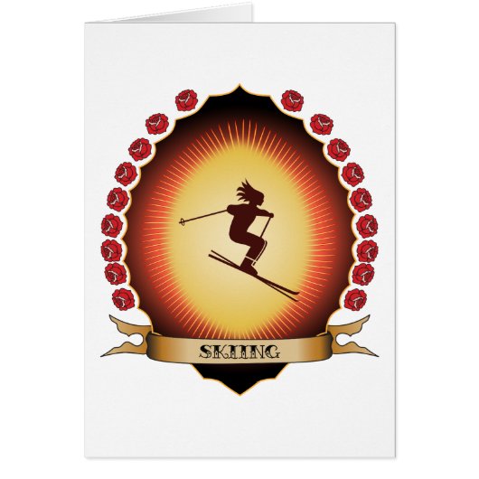 Skiing Mandorla Cards (Front)