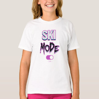 Skiing mode-on- T-Shirt
