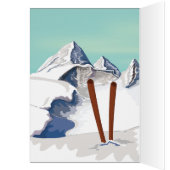 Skiing Mountains Cards (Inside (Left))