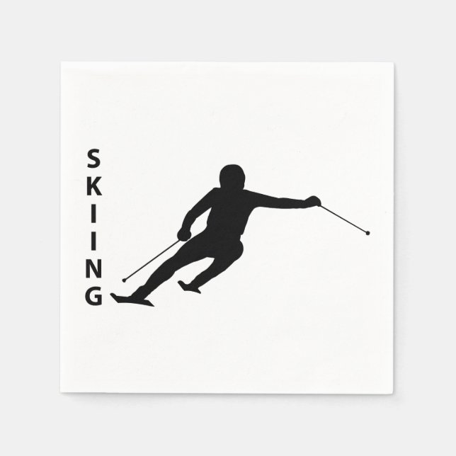 Skiing Napkins (Front)