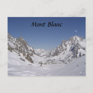 Skiing on a Glacier Postcard