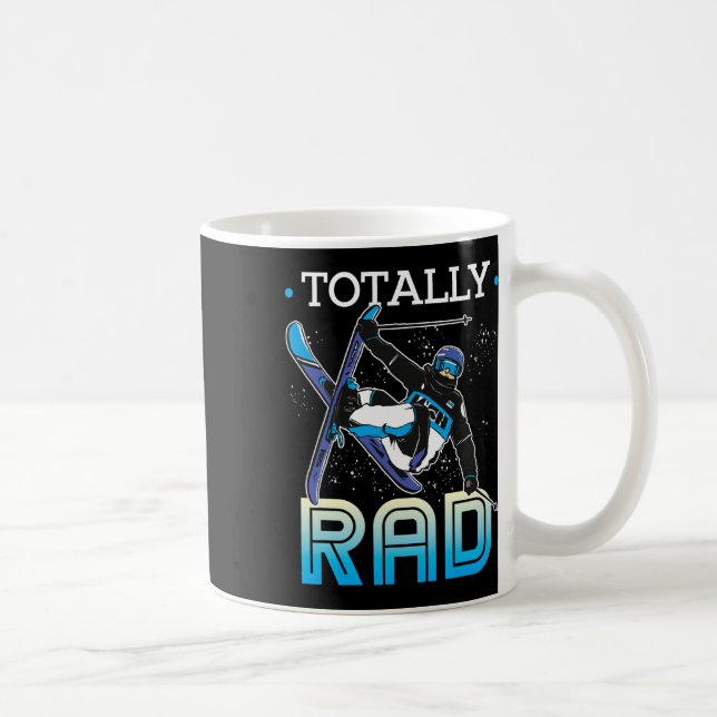 Skiing Outfit Nordic Skier Ski Totally Rad  Coffee Mug (Right)