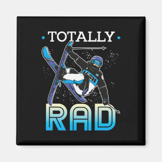 Skiing Outfit Nordic Skier Ski Totally Rad Magnet