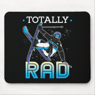 Skiing Outfit Nordic Skier Ski Totally Rad Mouse Pad