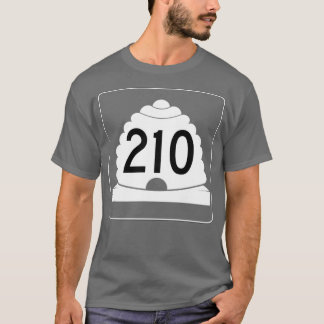 SKIING POWDER HIGHWAY UTAH ROUTE 210 SKI SNOWBOARD T-Shirt