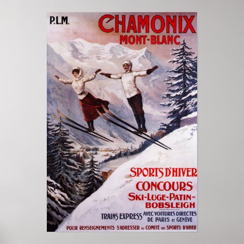 Skiing Promotional Poster