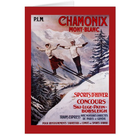 Skiing Promotional Poster Cards (Front)
