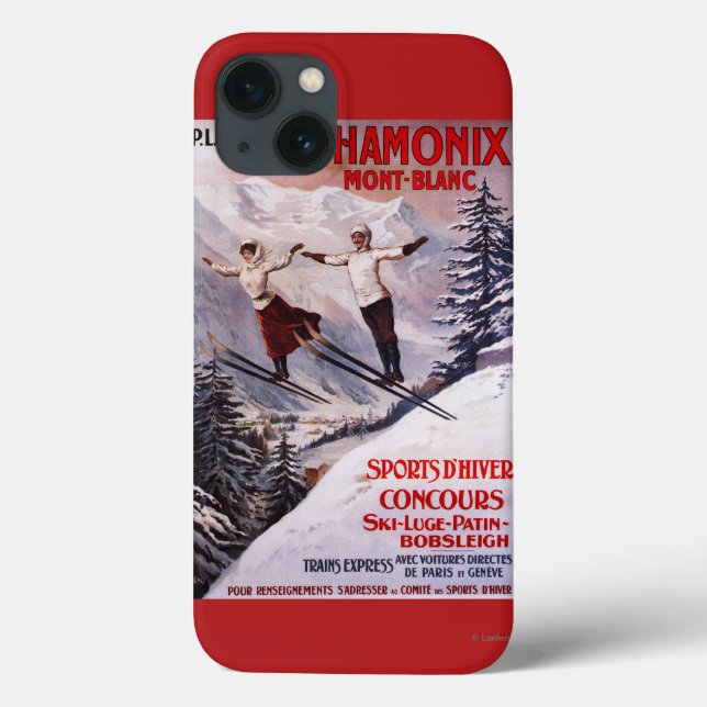 Skiing Promotional Poster Case-Mate iPhone Case (Back)