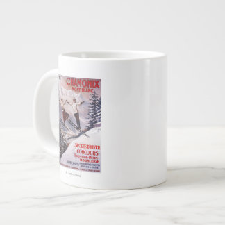 Skiing Promotional Poster Giant Coffee Mug