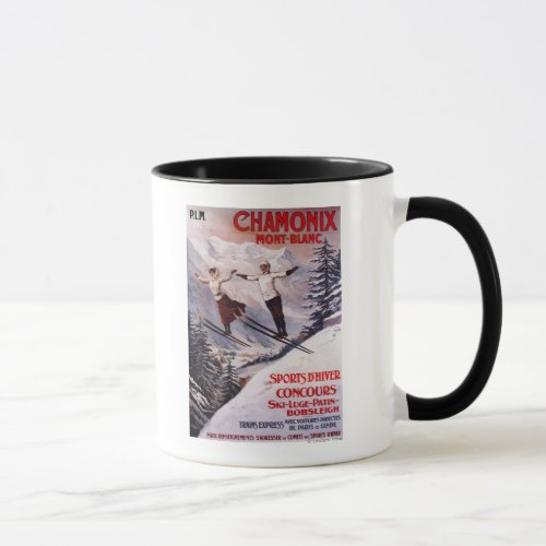 Skiing Promotional Poster Mug