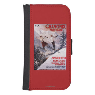 Skiing Promotional Poster Samsung S4 Wallet Case