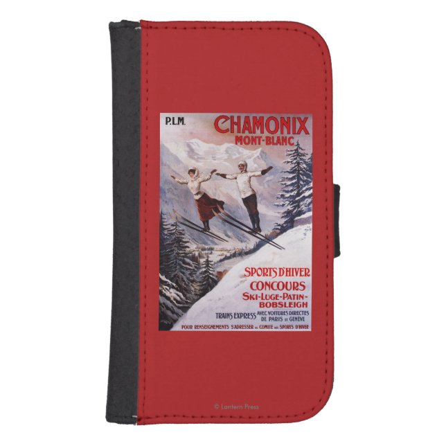 Skiing Promotional Poster Samsung Galaxy Wallet Case (Front)