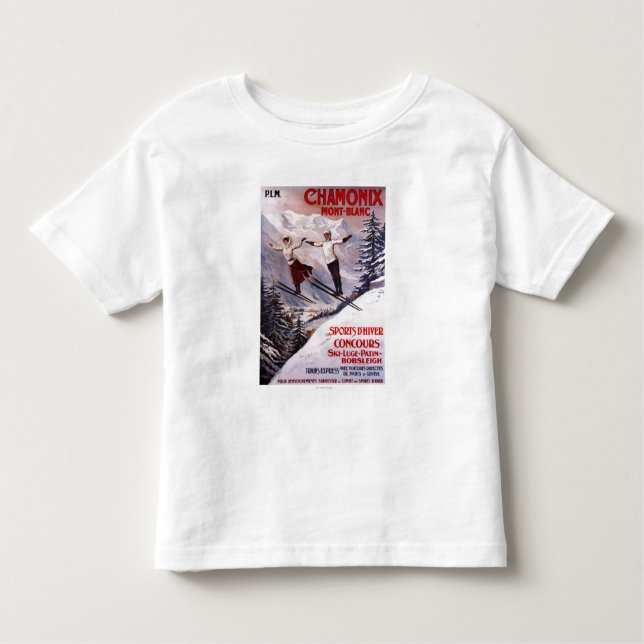 Skiing Promotional Poster Toddler T-shirt (Front)