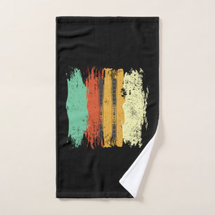 Skiing Retro Ski Hand Towel