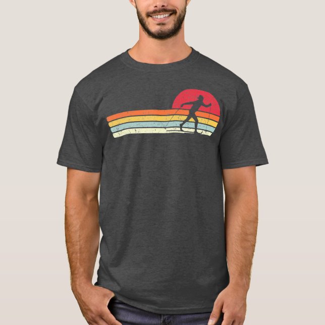 Skiing  Retro Style  For Skier_1 T-Shirt (Front)