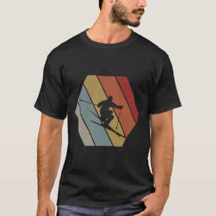Skiing Retro Vintage Winter Gift For Skier T-Shirt