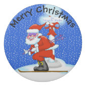 Skiing Santa at the North Pole Eraser (Front)