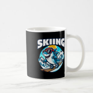 Skiing Shark Sports Skier Coffee Mug