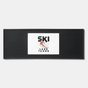 Skiing - Ski Lake Tahoe Bar Mat
