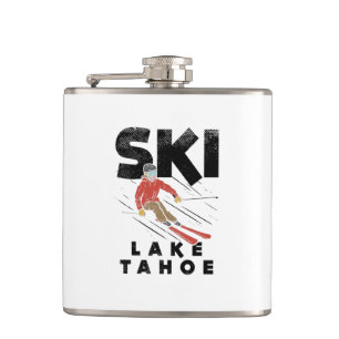 Skiing - Ski Lake Tahoe Flask