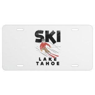 Skiing - Ski Lake Tahoe License Plate