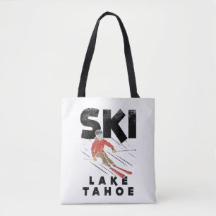 Skiing - Ski Lake Tahoe Tote Bag