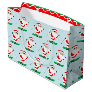 Skiing Snow Ski Large Gift Bag