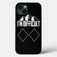 Skiing Snowboard Im Difficult Skier Winter Sports  Iphone 13 Case at Zazzle