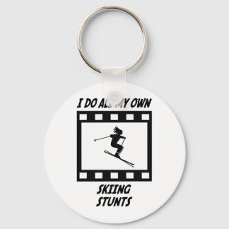 Skiing Stunts Keychain