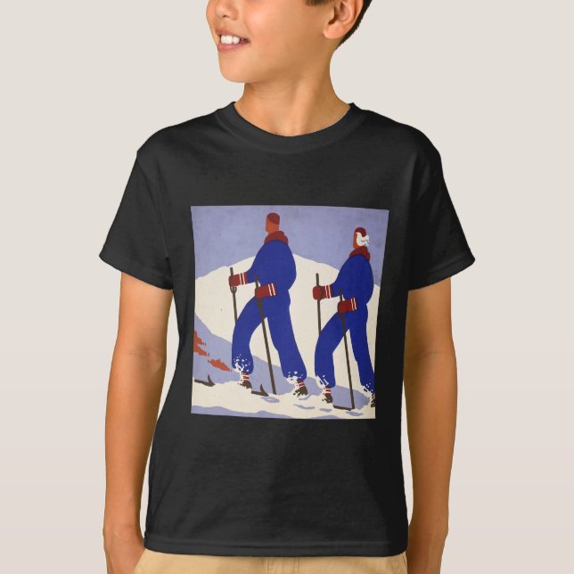 Skiing  T-Shirt (Front)