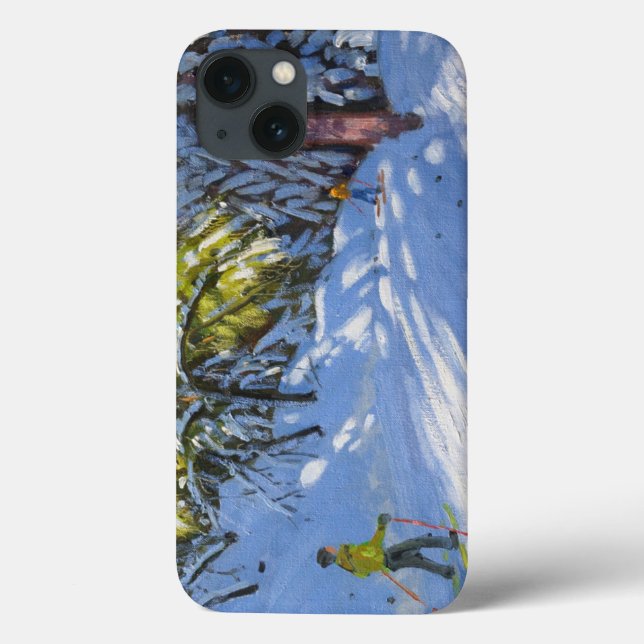 Skiing through the Woods La Clusaz 2012 Case-Mate iPhone Case (Back)