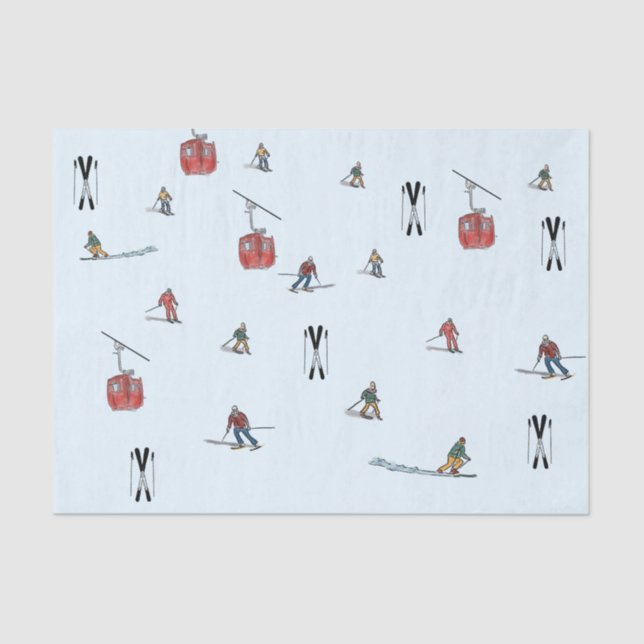 Skiing  tissue paper (Front)