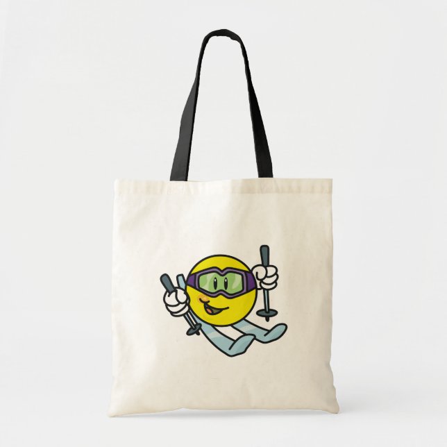 Skiing Tote Bag (Front)