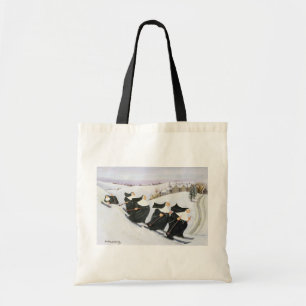 Skiing Tote Bag