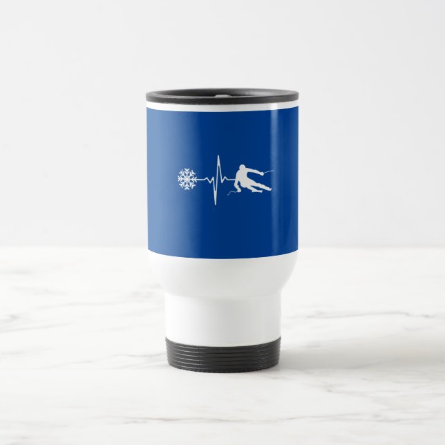 Skiing Travel Mug (Center)