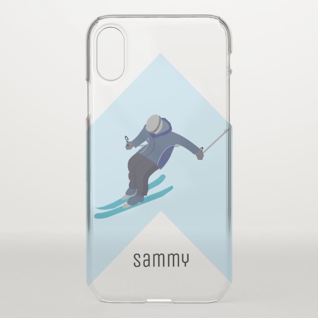 Skiing Uncommon iPhone Case (Back)