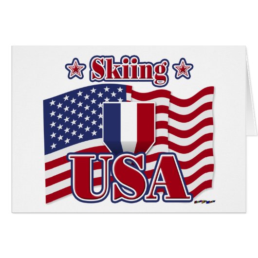 Skiing USA Cards (Front Horizontal)