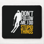 Skiing Winter Sport Ski Winter Gift Mens And Women Mouse Pad