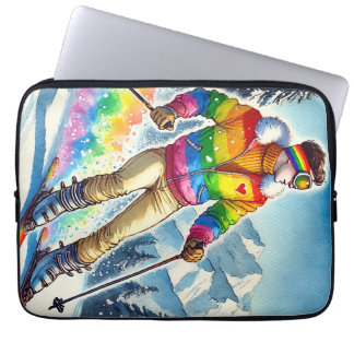 Skiing with pride - Laptop case