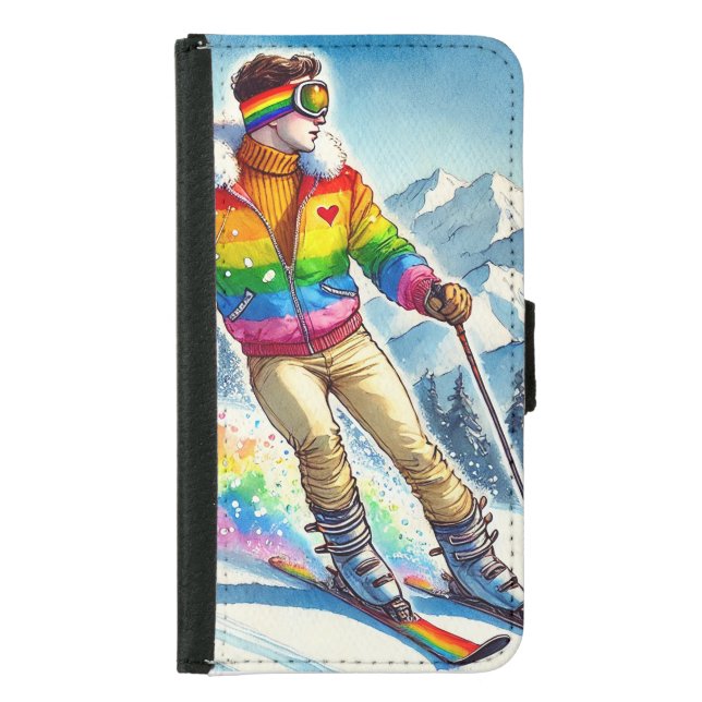 Skiing with pride - Phone case (Front)