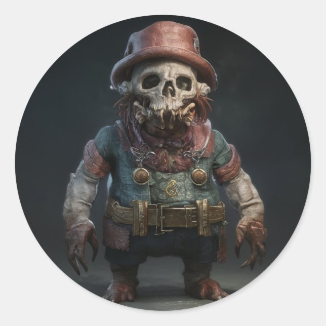 Skill 2025 classic round sticker (Front)