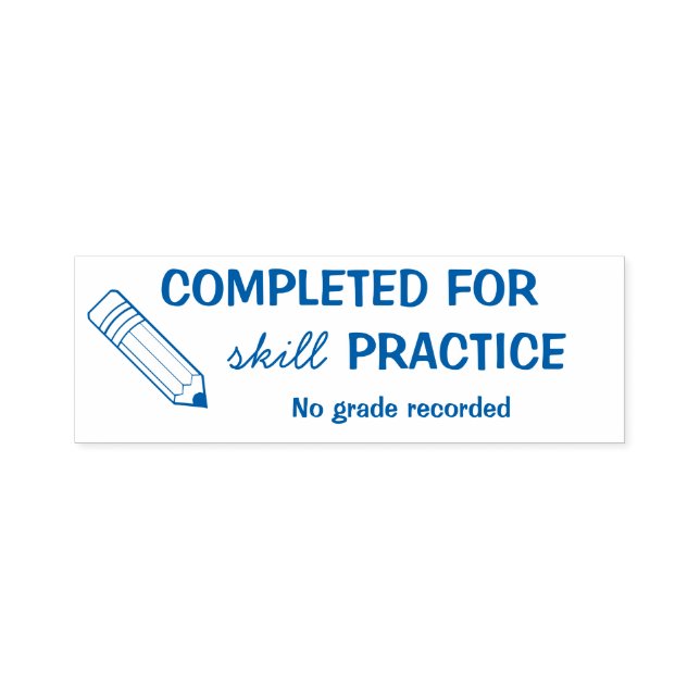 Skill Practice Stamp -Grading Time Saver (Design)
